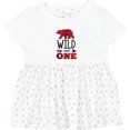 thumbnail image 3 of Inktastic Plaid Bear Wild and 1 with Arrow Girls Baby Dress, 3 of 5