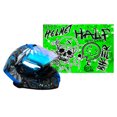 thumbnail image 5 of Casco Abatible Alebrije Gris Revo Azul M, 5 of 5