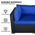 Royalcraft 2Piece Wicker Rattan Outdoor Loveseat Patio Furniture