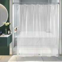 Clear Shower Curtain Liner - PEVA Lightweight Plastic Waterproof Shower Liner for Bathroom, 72" x 72"