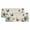 Turquoise Khaki, variant on 2 Panels Navy Blue Ombre Valance for Windows, Abstract Modern Stripe Waves Moires Light Filtering Kitchen Curtains, Rod Pocket Window Treatment Curtain Valances for Living Room Bedroom, 42"x12"