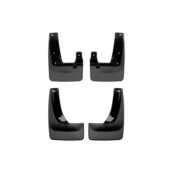 WeatherTech Custom No Drill Splash Guard MudFlaps compatible with 2019-2021 Hyundai Tucson, Front & Rear Set - Black