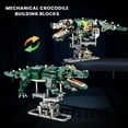 thumbnail image 3 of Honchoes Mechanical Crocodile Building Set with Display Stand & Light Compatible with Lego Animal for Adults 996 Pcs, 3 of 10