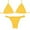 Yellow, variant on Ketyyh-chn99 Bikini Sets for Women 2024 Bikini Tops Women's Triangle Bikini Floral String Bikini Set Two Piece Swimsuit Bathing Suits White,XL