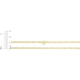 thumbnail image 5 of Floreo 14k Yellow Gold (1.3mm, 1.9mm, 2.8mm, 3mm, 3.8mm, 4.5mm, 6mm, 7mm) Solid Figaro Chain Link Necklace, 5 of 5