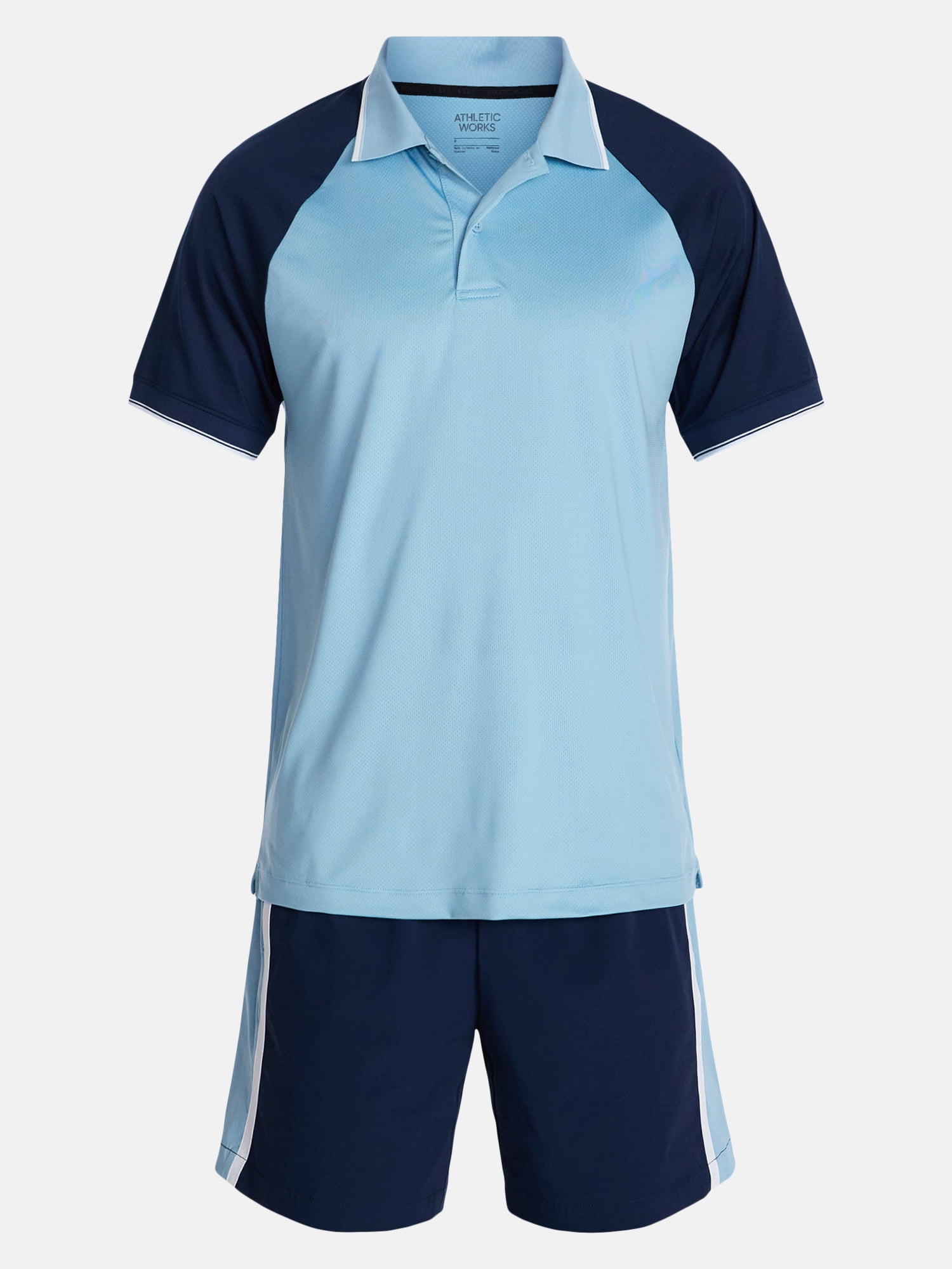 Athletic Works Men's and Big Men's Modern Tennis Polo Shirt, Sizes XS-3XL