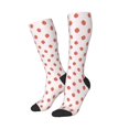thumbnail image 2 of Fotbe Strawberry print Women's Men's Novelty Crew Socks Cotton Socks Knee High Socks for Walking,Running,Nurses,Pregnancy, 2 of 8