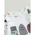 thumbnail image 5 of Wassery Toddler Boys 2PCS Pants Sets 12M 18M 2T 3T 4T 5T Infant Baby Boys Halloween Clothes Long Sleeve Ghost Pumpkin Print Tops and Casual Pants Sets, 5 of 8