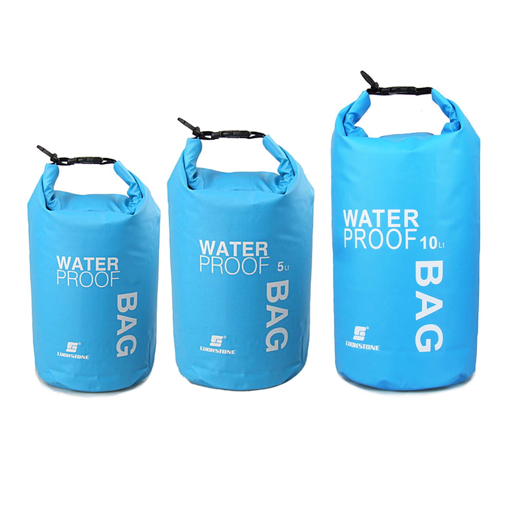 3PCS Waterproof Dry Bag Sack Roll Top for Kayaking Boating Fishing Swimming B 