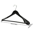 thumbnail image 4 of Wooden Clothes Hangers Set, Wide Shoulder Non- Hangers for Pants, Skirts, Suits with 360Â° Swivel Hook, 4 of 8