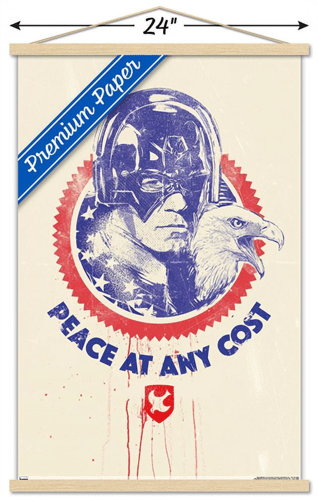 DC Comics TV Peacemaker - Peace at Any Cost Wall Poster with Magnetic Frame, 22.375" x 34"