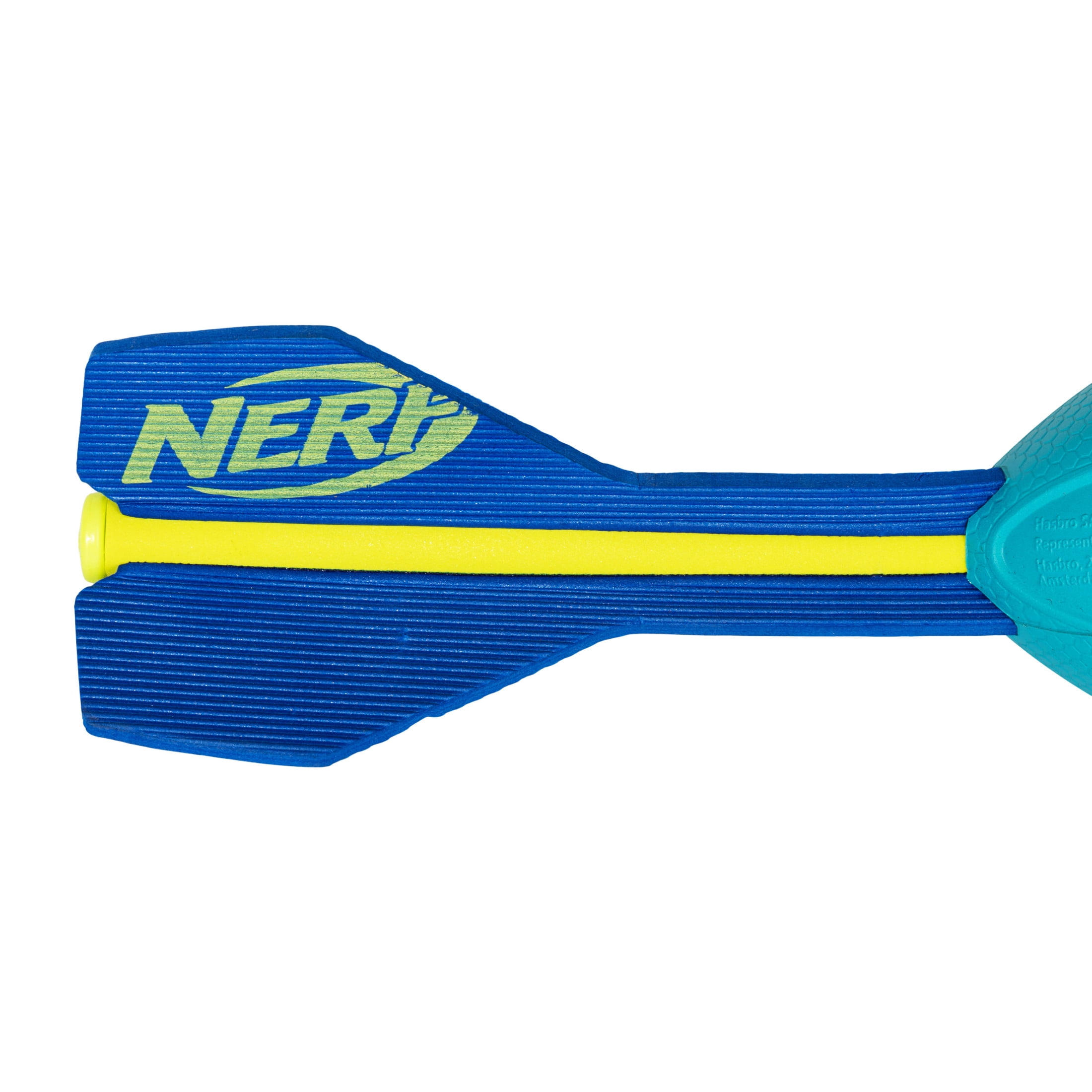 NERF Neon Vortex Aero Howler Foam Football - NERF Soft Vortex Football for Long-Distance Throws - Perfect for Pool + Beach Football - Kids Aero Howler Whistle Vortex Foam Ball - Neon