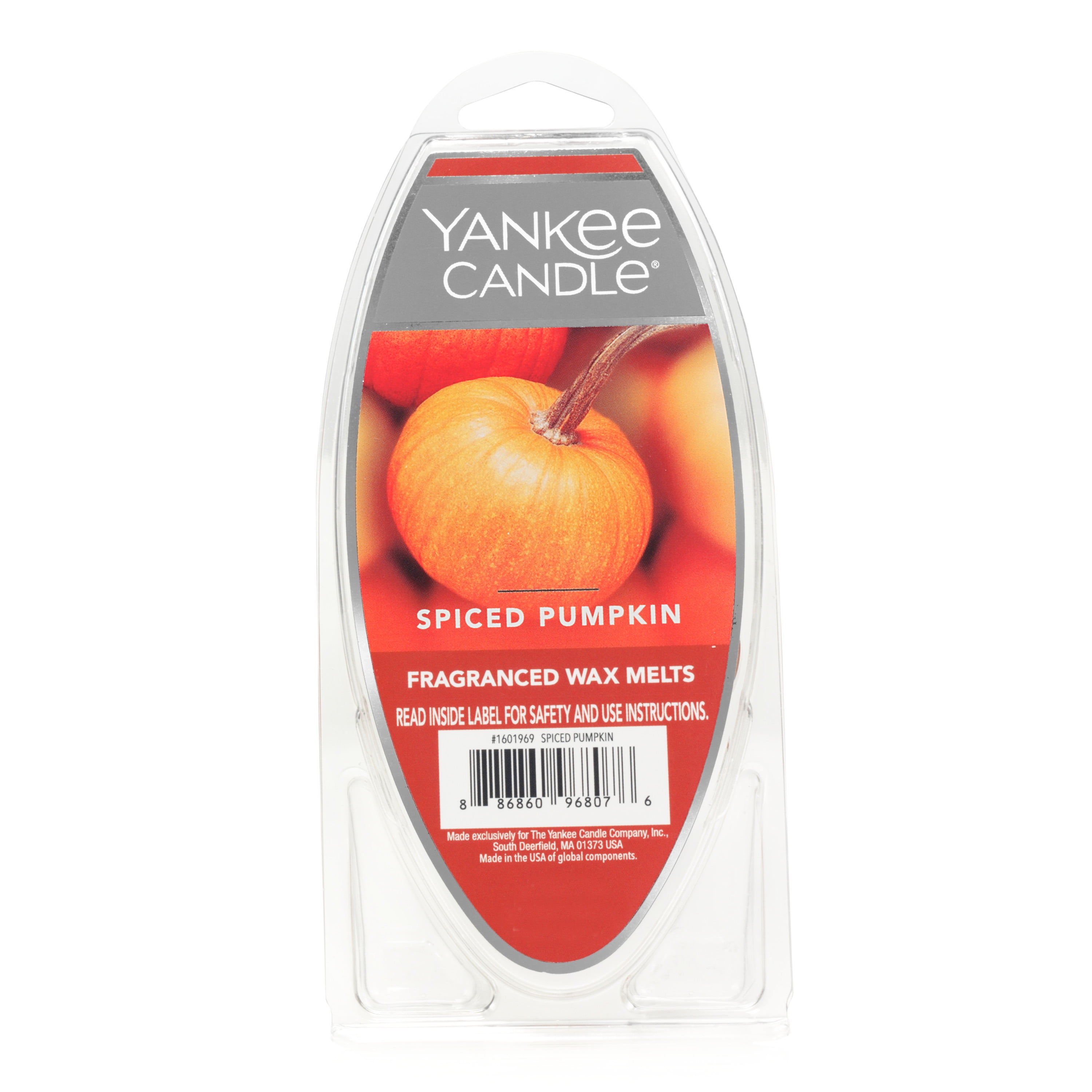 Yankee Candle Spiced Pumpkin Fragranced Wax Melts, 6 Count