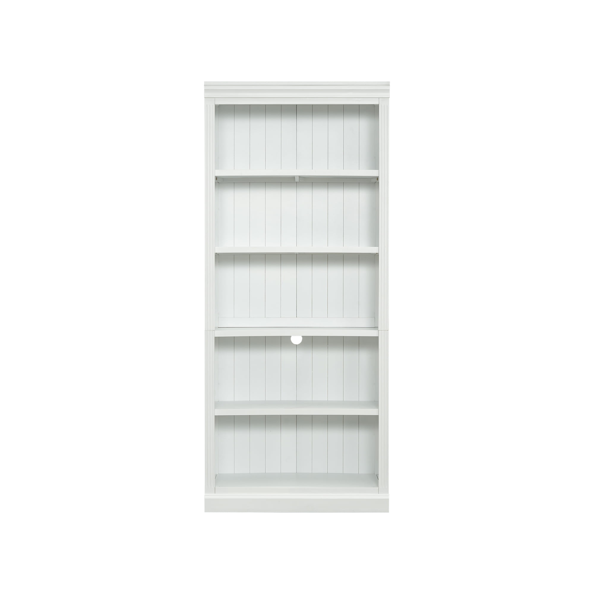 Euroco 83.4" Tall Wood Bookcase,5-Tier Home Decor Bookshelves with Adjustable Storage Shelves,Storage Organizer for CDs/Books/Movies,Free Standing Storage Shelves