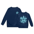 thumbnail image 4 of PMVFHDE Liquidation Chandails en Molleton pour Enfants Mode Décontractée Imprimé à Manches Longues Haut à Capuche Bleu Foncé,150, 4 of 7