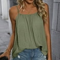 thumbnail image 5 of UYISJ Women's Summer Tops Loose Fit Spaghetti Adjustable Strap Backless Tank Tops Sleeveless Flowy Camisole, 5 of 8