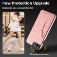 thumbnail image 3 of TOP SHE Case for Apple iPhone 8 Plus (5.5"), iPhone 7 Plus Case (5.5 Inch) - Synthetic Leather Protective Case with Card Slot / Kickstand, Slim Fit Lightweight Simple Fashion Cover (Rosegold), 3 of 7