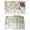 Gray Pink, variant on Colorful Flowers Placemats Set of 12, Spring Floral Leaves Botanical Country Beige Placemats for Dining Table, Place Mats for Kitchen Tabletop, Waterproof Wipeable Dining Table Mats Set