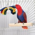thumbnail image 2 of LotFancy 8 Pcs Bird Parrot Swing Toys, Natural Wood, 2 of 9