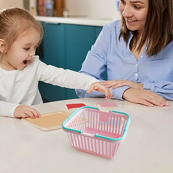 sdhkgrrt under $5ToyShopping Basket,ToyShopping Basket forKids,Pretend Play Grocery Store Set,Children's Role PlayToys,Imaginative Play Storage Bin,Learning EducationalToysfor Toddlers