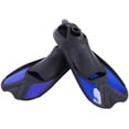 thumbnail image 1 of Swimming Fins Adjustable Open Heel Diving Flippers Silicon Snorkeling Foot Pocket for Sea, 1 of 8