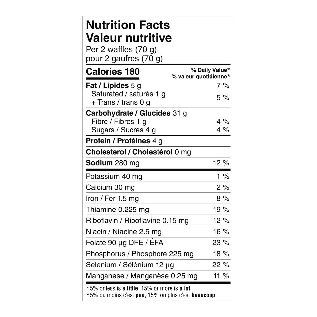 Gaufres Eggo® Originale, 280g (8 gaufres) 280 g, 8 gaufres