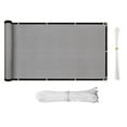 thumbnail image 2 of Balcony Shade Net Balcony Privacy Accessories Cover Anti-corrosive Screen Cover Weather-Resistant Fence Windscreen for Outdoor Backyard Patio Grey, 2 of 9