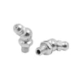 thumbnail image 5 of Silver Tone M6 Thread 45 Degree Angle Grease Nipple Fittings w/ Dust Cap for Car 20 Set, 5 of 6