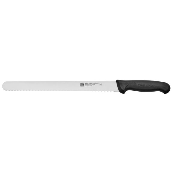 ZWILLING Commercial 12-inch Straight Serrated Edge Slicing Knife