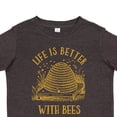 thumbnail image 4 of Inktastic Life's Better with Bees Boys or Girls Toddler T-Shirt, 4 of 5