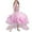 Pink, variant on AWZXDE Girls Dresses High End Removable Train Puff Skirt Long Dresses Formal Performance Gown Elegant Party Dress For Kids White,80