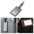 thumbnail image 5 of Unique Bargains 1 Pc Embossed Adventure Luggage Tag for Travel Gray PU, 5 of 5