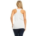 thumbnail image 3 of Women's Basic Solid racerback tank top with scoop neck, 3 of 3
