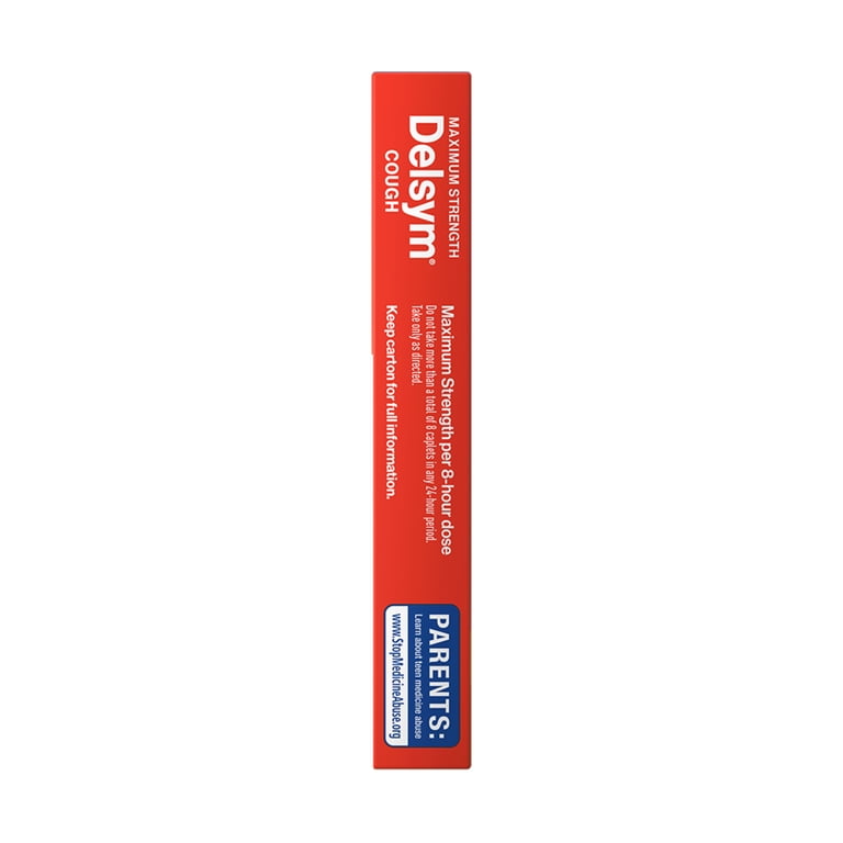 Maximum Strength Delsym Cough Suppressant, Fast Release Caplets