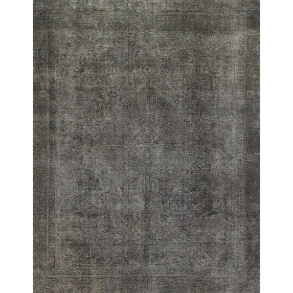 Ahgly Company Indoor Rectangle Abstract Black Abstract Area Rugs, 8' x 10'