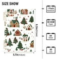 thumbnail image 2 of FORMRS 1-Subject Spiral Notebook 8" x 5" College Ruled 60 Refillable Sheet A5 Hard Cover, 2 Pack, Brown Christmas House, 2 of 7