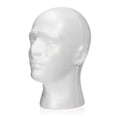 thumbnail image 1 of 11' Male Foam Wig Head Styrofoam, Mannequin Head Hat Glasses Display Holder Model, 1 of 7