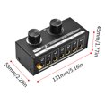 thumbnail image 4 of Sélecteur de Signal Audio 6-en-1-Out Switcher 6 Entrées & 1 Sortie Sélection de Source Switcher Sélection de Signal Audio pour Écouteurs et Haut-Parleurs avec Contrôle du Volume, 4 of 6