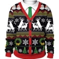 thumbnail image 2 of Vestido navideño para hombre y mujer, ropa gráfica, Top de manga larga de gran tamaño, Jersey Universal a la moda, novedad de 2024, 2 of 4