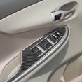 thumbnail image 4 of Real Bright Soft Car Interior Carbon Fiber Sticker Decoration4Pcs Carbon Fiber Interior Door Control Cover For Toyota Corolla 2006-2012Auto Car Protection Interior Accessories, 4 of 9
