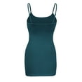 thumbnail image 2 of ShezPretty Women's Basic Cami with Adjustable Spaghetti Straps Tank Top (3XLarge, Green Teal), 2 of 4