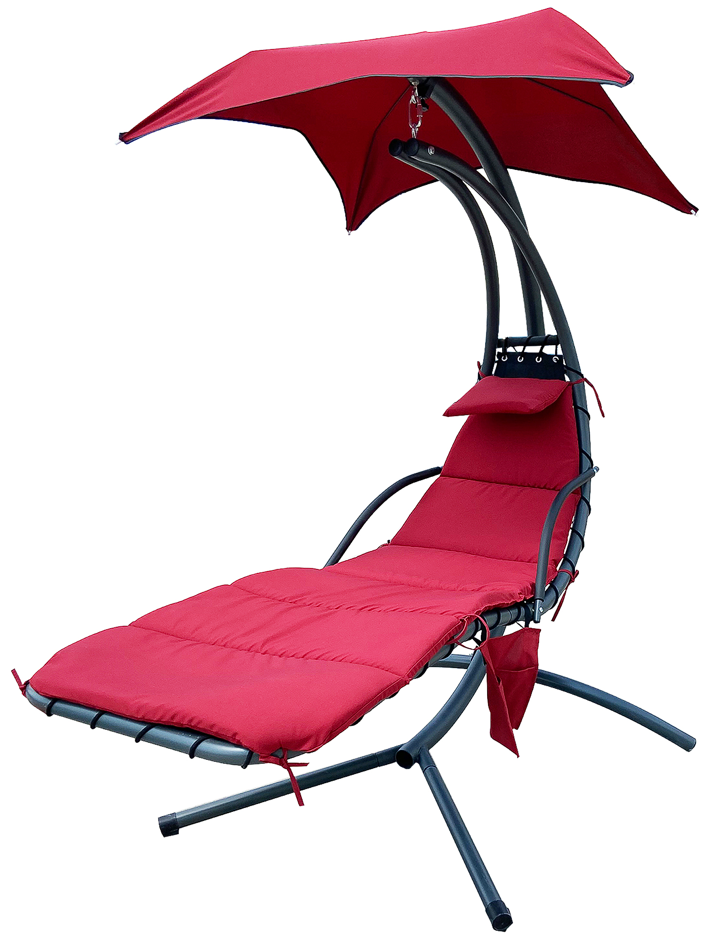 BalanceFrom Hanging Rocking Curved Chaise Lounge Chair Swing with