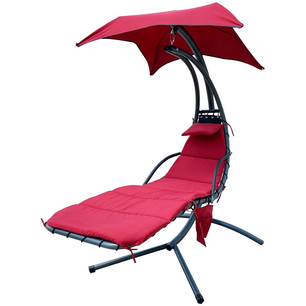 BalanceFrom Hanging Rocking Curved Chaise Lounge Chair Swing with