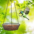 thumbnail image 1 of Agiferg Metal Black Bird Feeder Net Hanging Decorative Bird Feeder Tray, 1 of 6