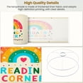 thumbnail image 4 of Lampshades 2 Pack Rainbow Boho Alphabet Cartoon Cute Girls Educational Quotes Colorful 13"x13"x10" Light Shade for Table Lamps Floor Lamps Drum Lamp Shades Lampshade Replacement Easy Assembly, 4 of 8
