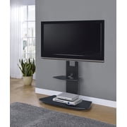 Proman Products Macro TV Stand, Adjustable Height and shelves, Black