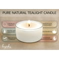 thumbnail image 5 of Hyoola, 10 Hour Natural Unscented Organic Tealight Candles - Vegan Tea Lights (8 Pack), 5 of 9