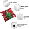 thumbnail image 6 of nygtbtfer  Buddy The Elf Collage Red Background Home Decorative Throw Pillow Cases Sofa Couch Cushion Throw Pillow Covers  18x18in, 6 of 7