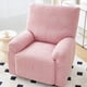 thumbnail image 1 of Nvzi Funda de sofá elástica de jacquard para 1 asiento, funda de sillón reclinable rosa para sala de estar, fácil de instalar, lavable, protector de sofá, 1 of 4