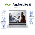thumbnail image 1 of Laptop Acer Aspire Lite 15 AL15-36P 15.6 FHD Intel Core 3 8GB RAM 128GB SSD Windows 11 Silver, 1 of 4
